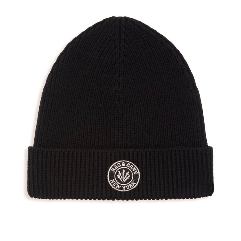 RAG & BONE Black Charlie Beanie